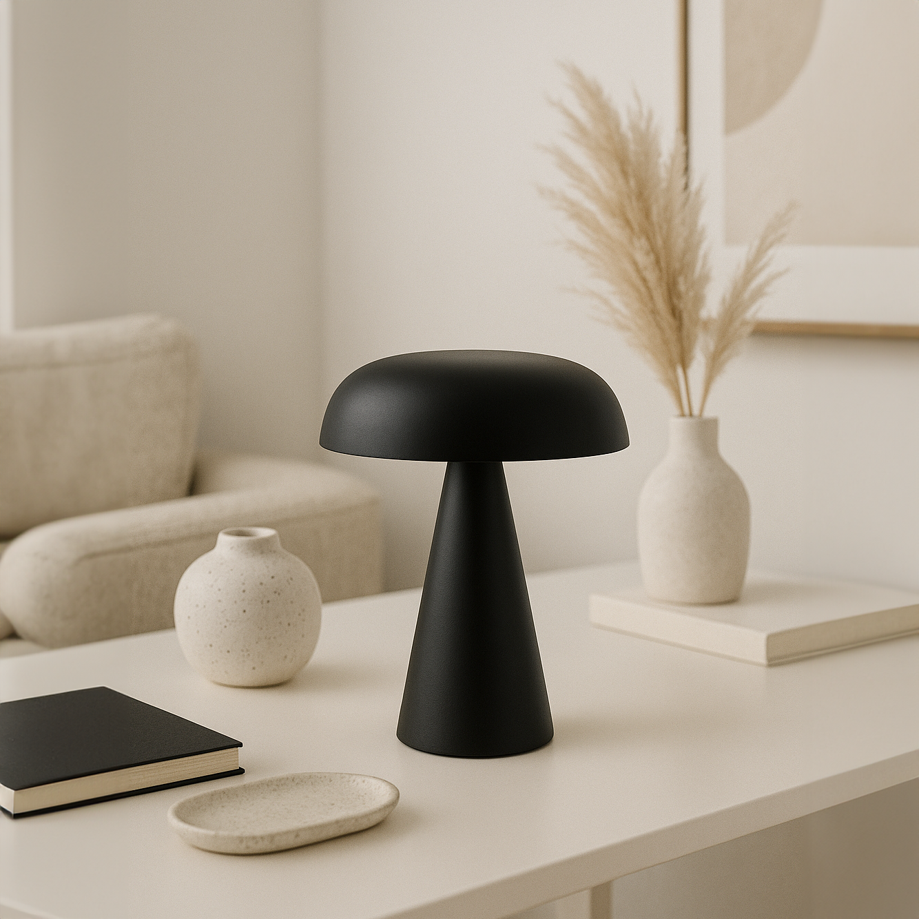 GlowMush™ – Laddningsbar Retro Lampa med Dimmer
