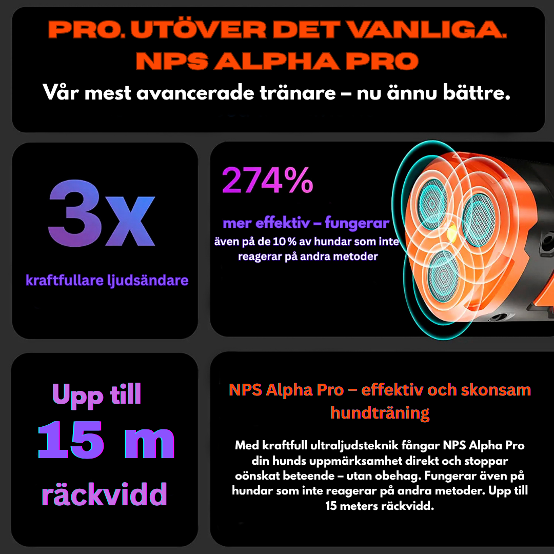 Antiskäll-tränare med Ultraljud & LED