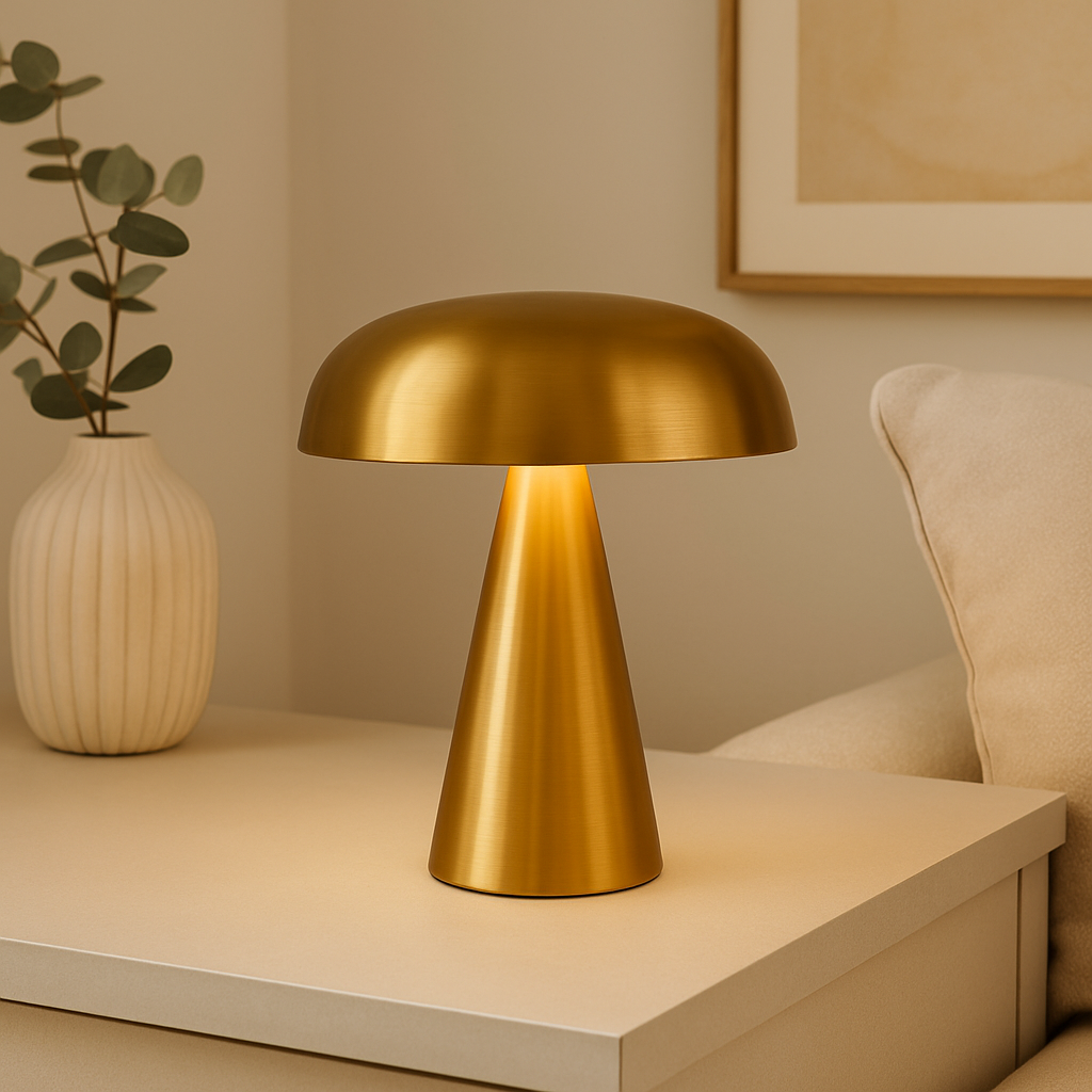 GlowMush™ – Laddningsbar Retro Lampa med Dimmer