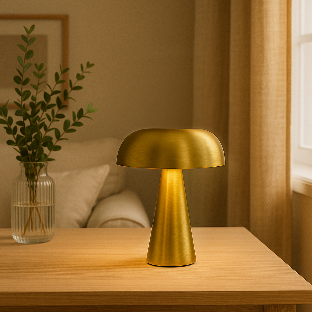 GlowMush™ – Laddningsbar Retro Lampa med Dimmer