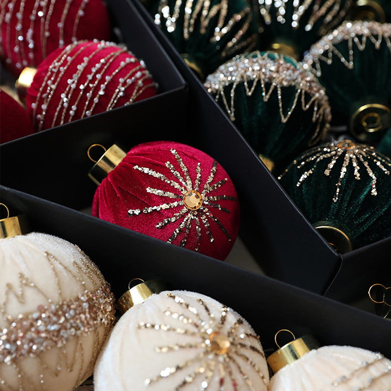 Aurora – Julgranskulor i Sammet (12-pack)
