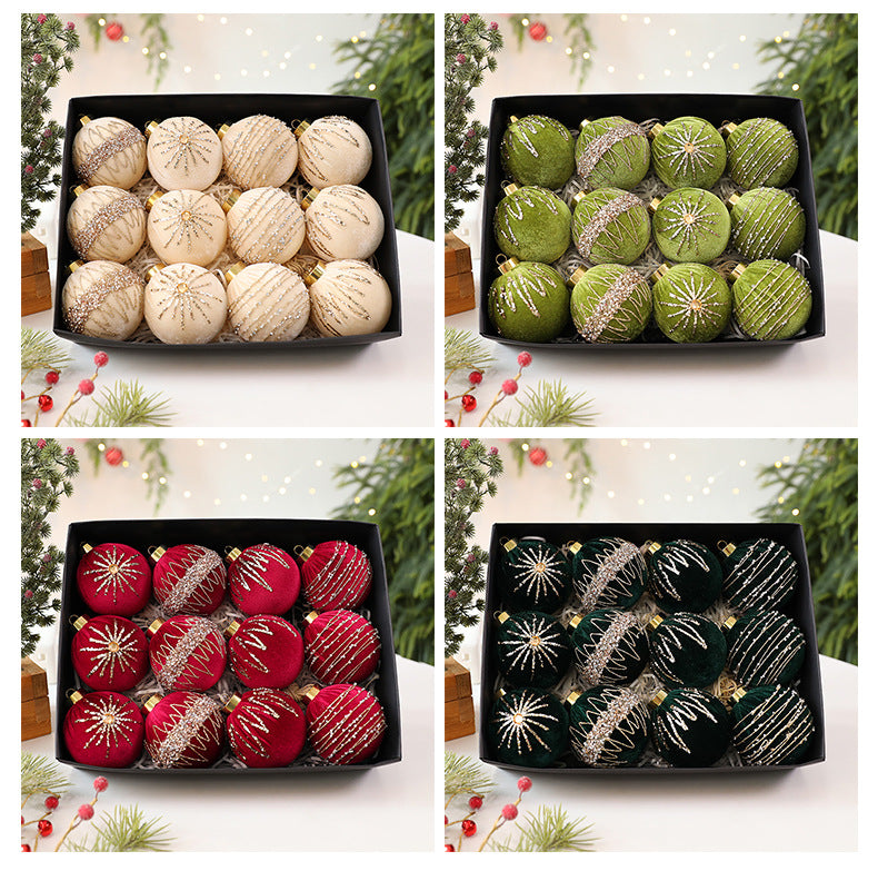 Aurora – Julgranskulor i Sammet (12-pack)