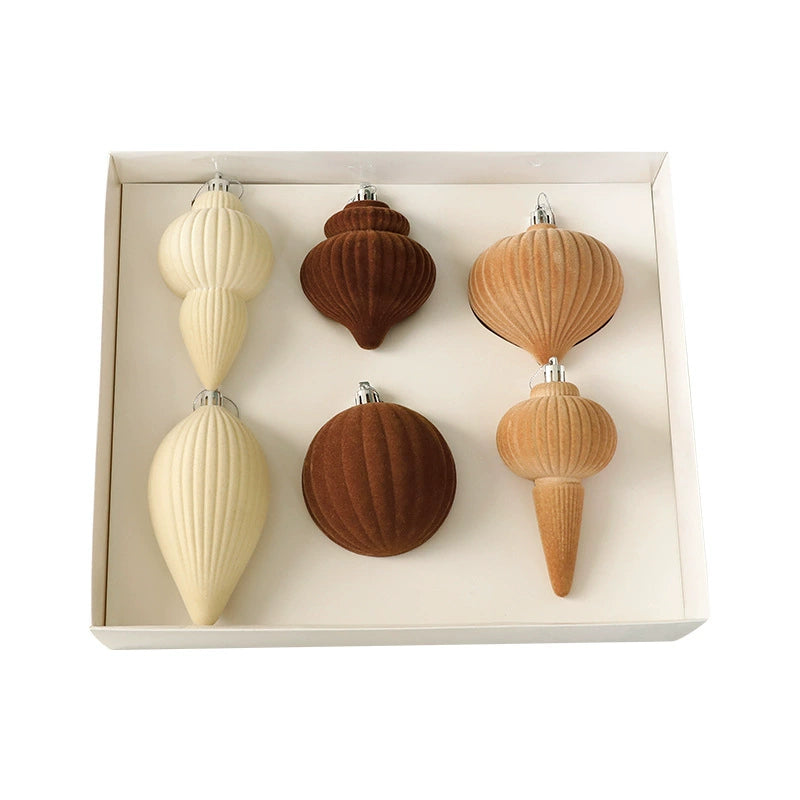 Veloura – Julgransdekorationer i Sammet (6-pack)