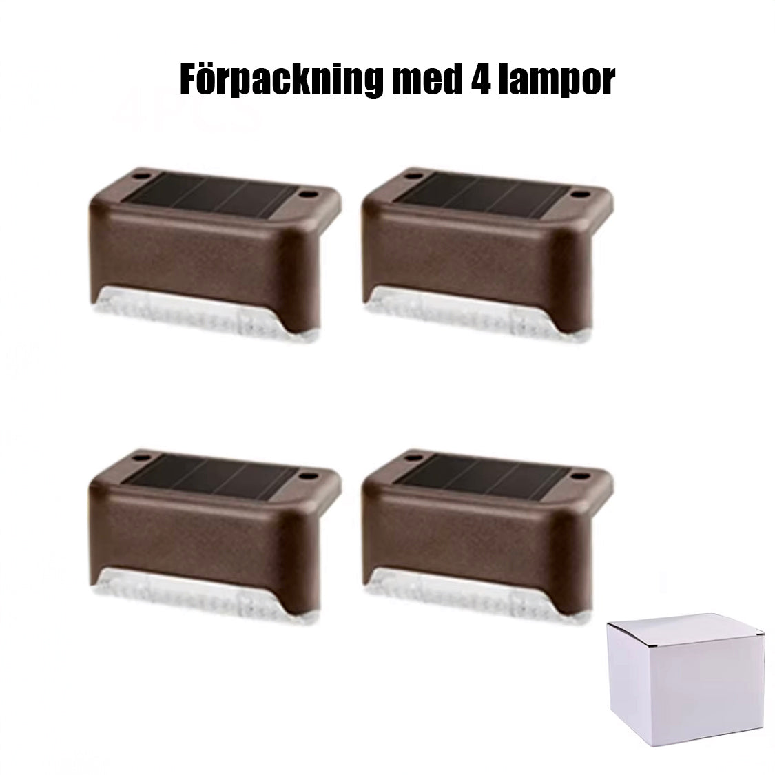 Aurinkokäyttöinen LED-lamppu parvekkeelle ja portaisiin