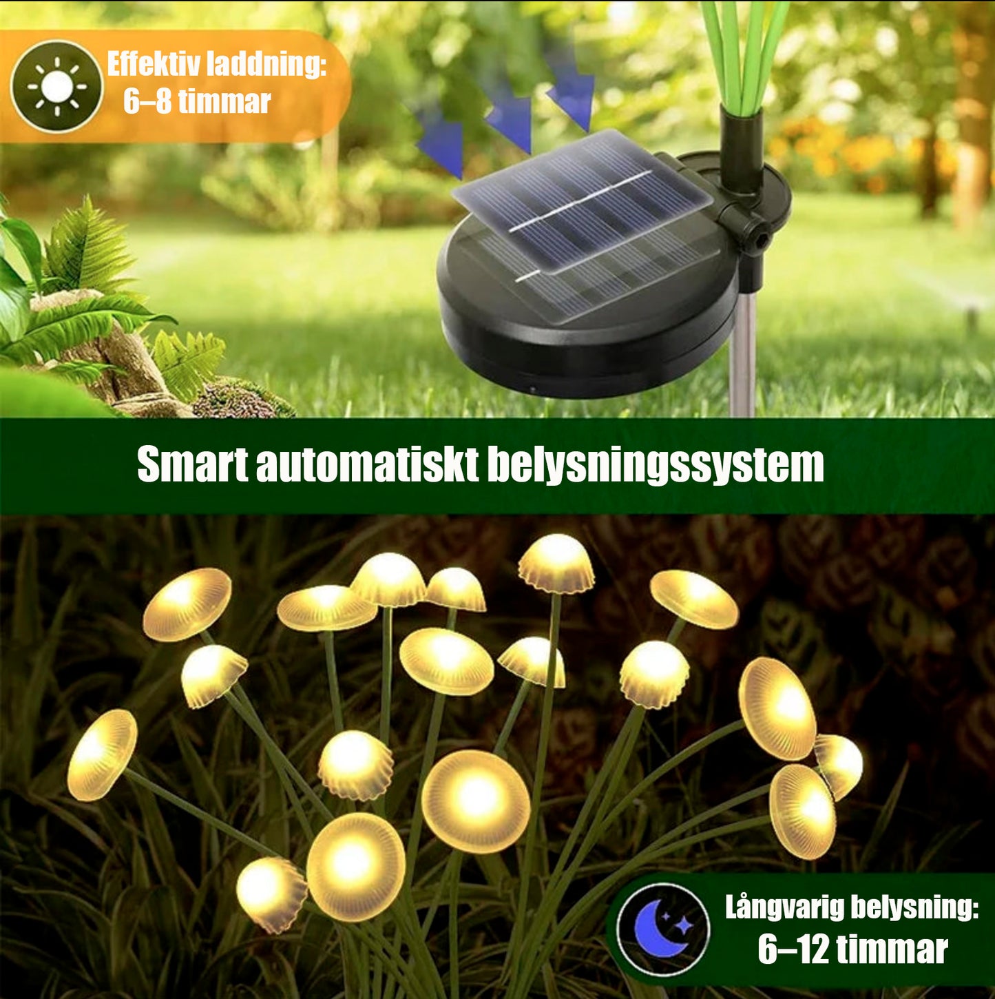 Svävande Solcellsljus – Mysig Utebelysning