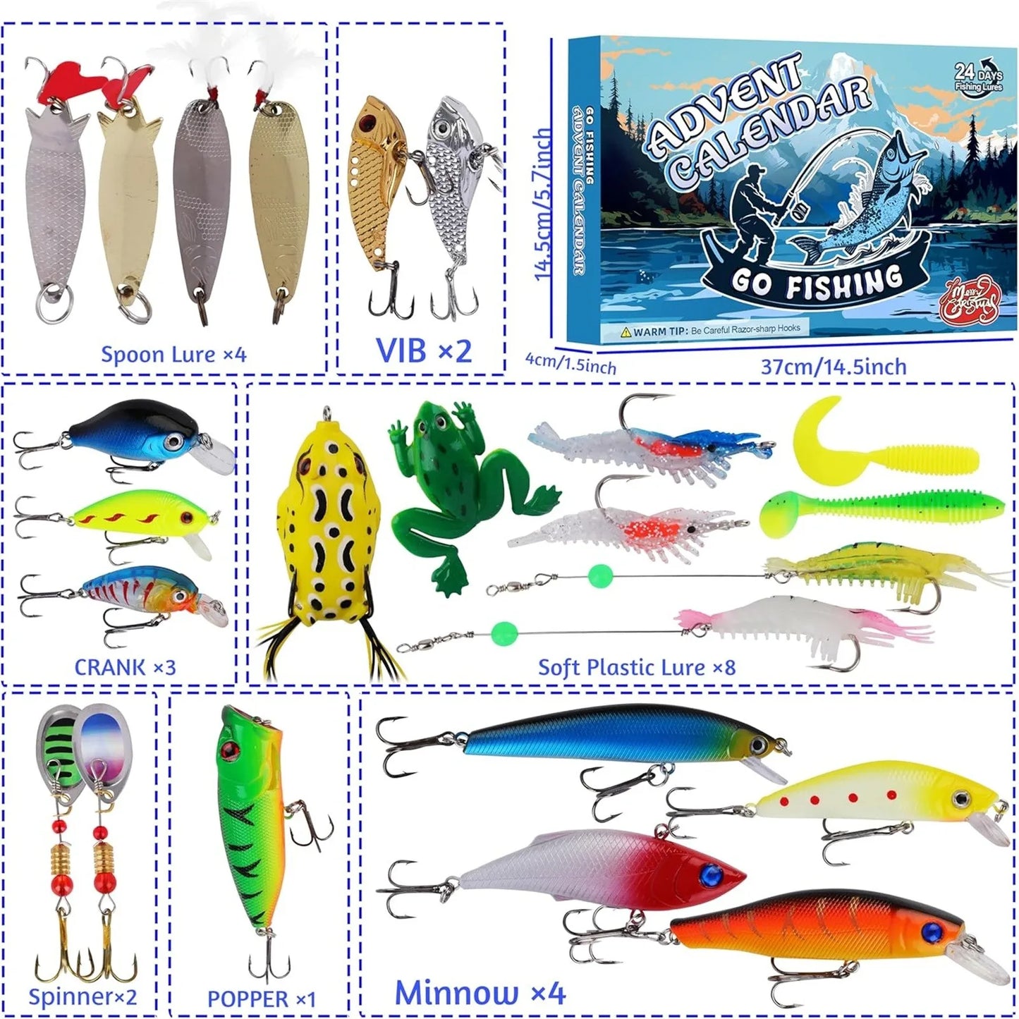 Fiske-Adventskalender – Beten & Utrustning