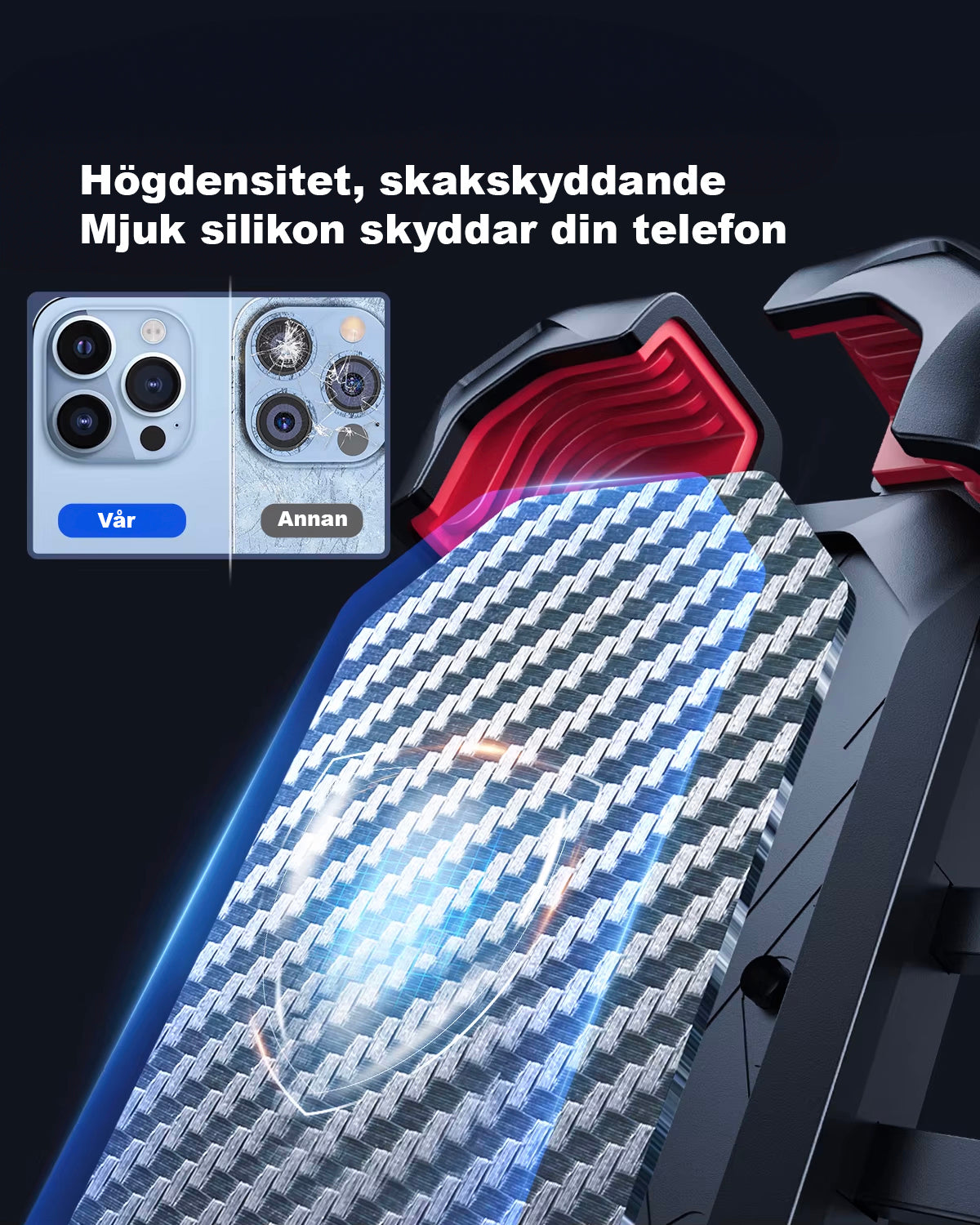 Universaali pyöräpuhelinteline 360°