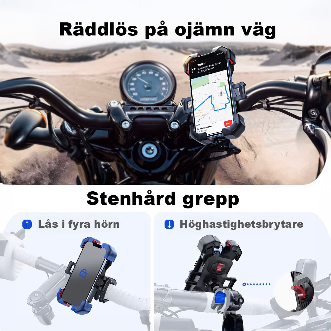 Universaali pyöräpuhelinteline 360°
