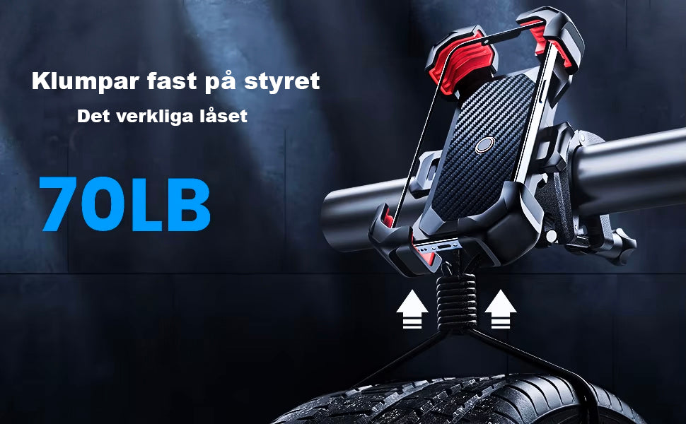 Universaali pyöräpuhelinteline 360°