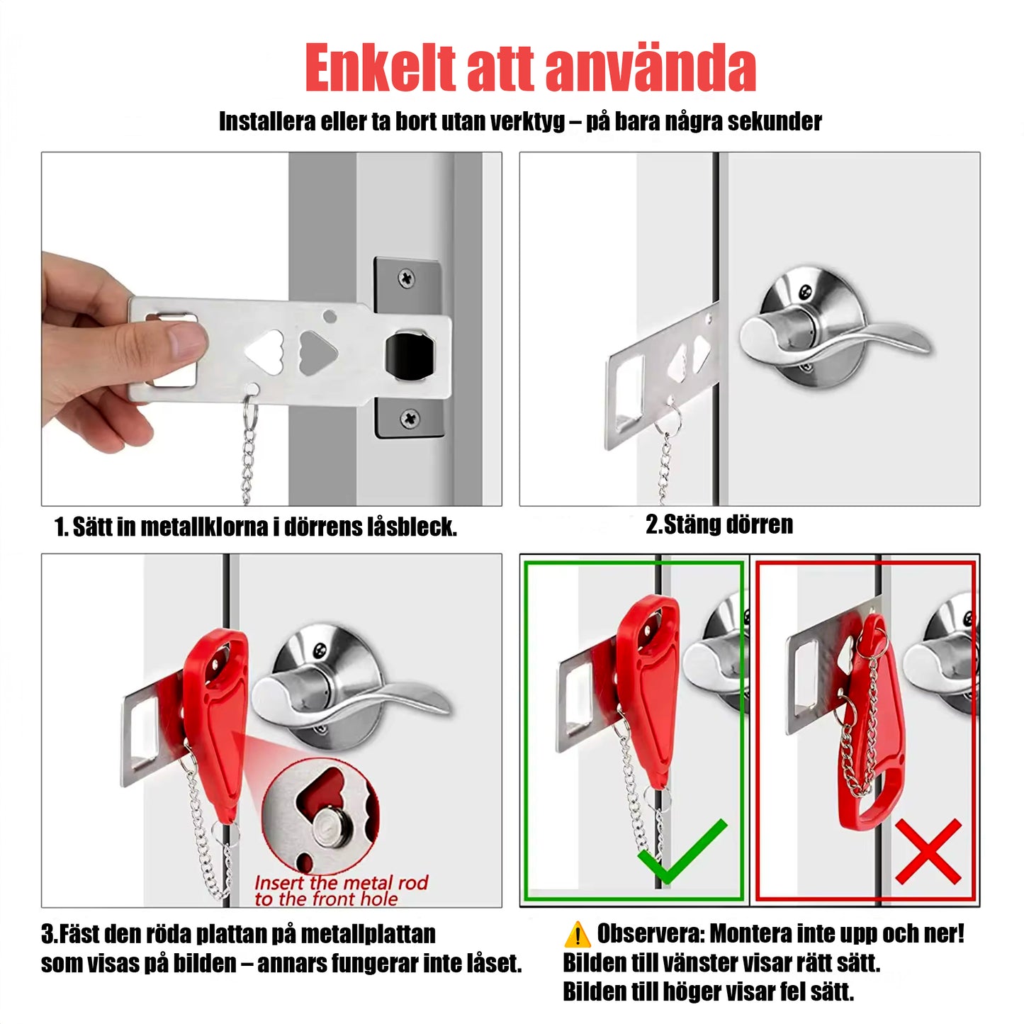 Portabelt dörrlås – extra trygghet överallt