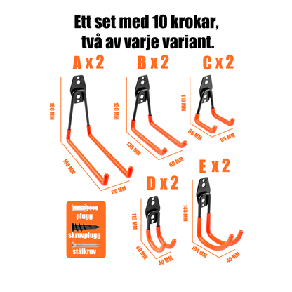 Heavy Duty Krok – För Garage & Förvaring