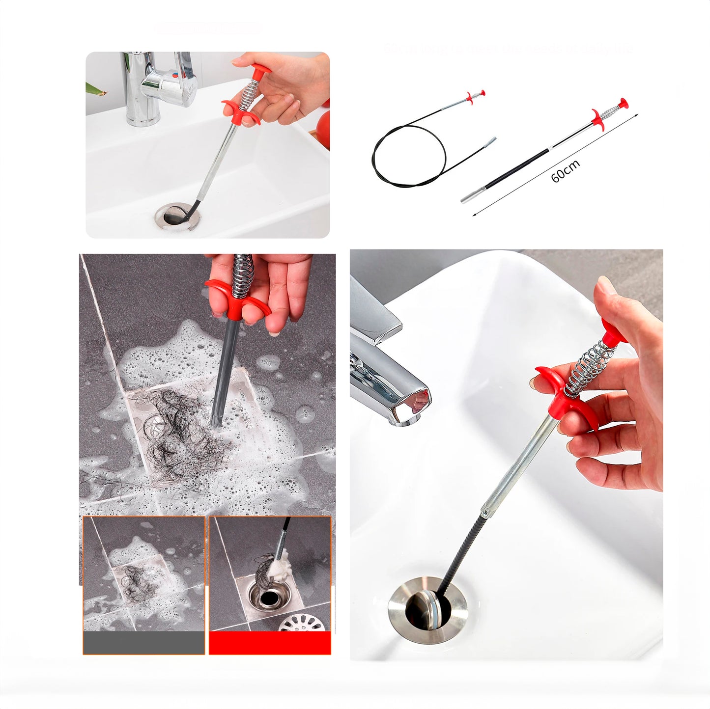 Avloppsrensare 60 cm – Flexibel rensfjäderl