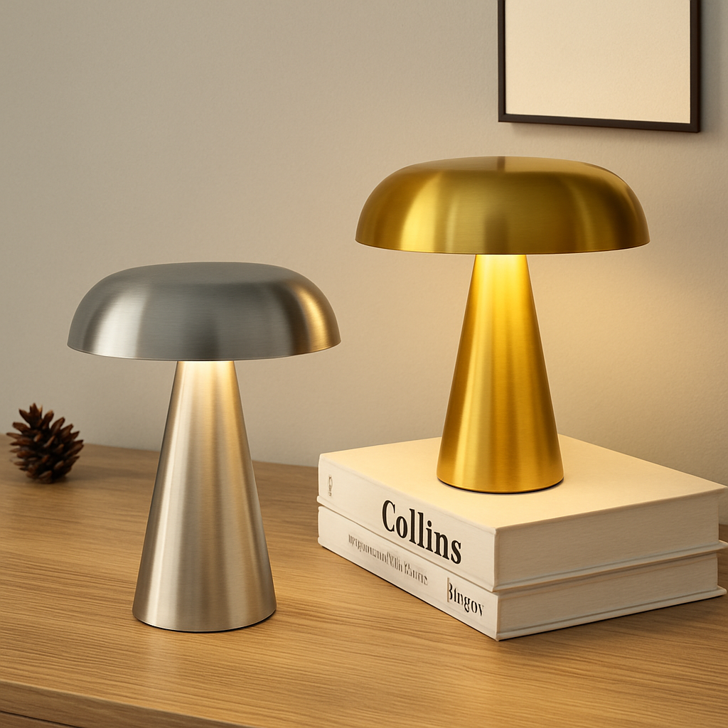 GlowMush™ – Laddningsbar Retro Lampa med Dimmer