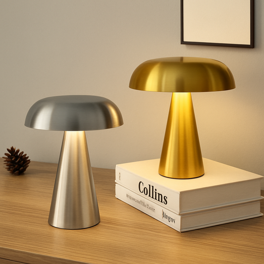 GlowMush™ – Laddningsbar Retro Lampa med Dimmer