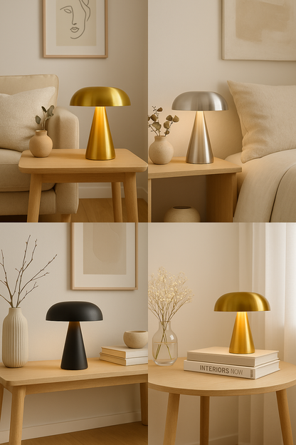 GlowMush™ – Laddningsbar Retro Lampa med Dimmer