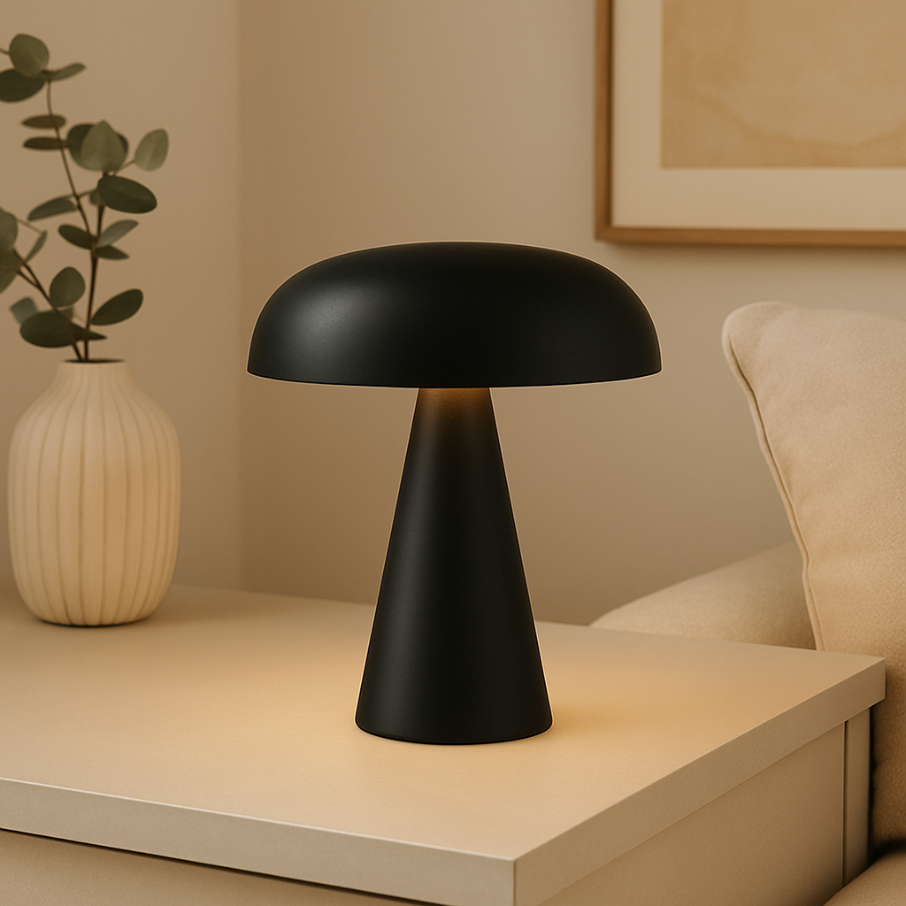 GlowMush™ – Laddningsbar Retro Lampa med Dimmer