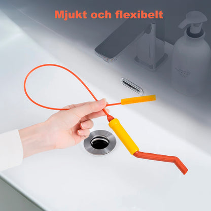 Rensborste för avlopp med roterande handtag