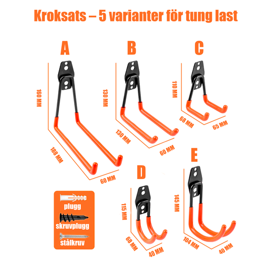 Heavy Duty Krok – För Garage & Förvaring