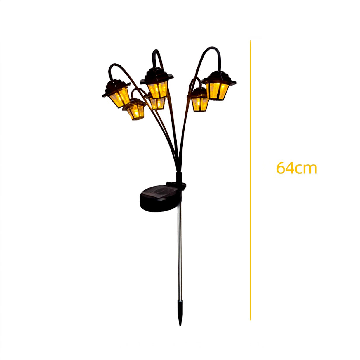 Trädgårdsljus med Sensor och Solpanel