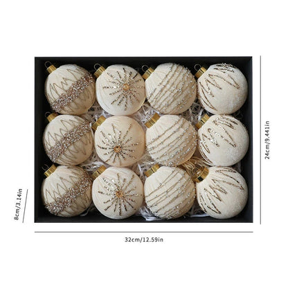 Aurora – Julgranskulor i Sammet (12-pack)