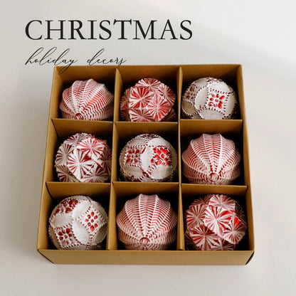 Nordica – Julgranskulor med Skandinavisk Design (8 cm, 9-pack)