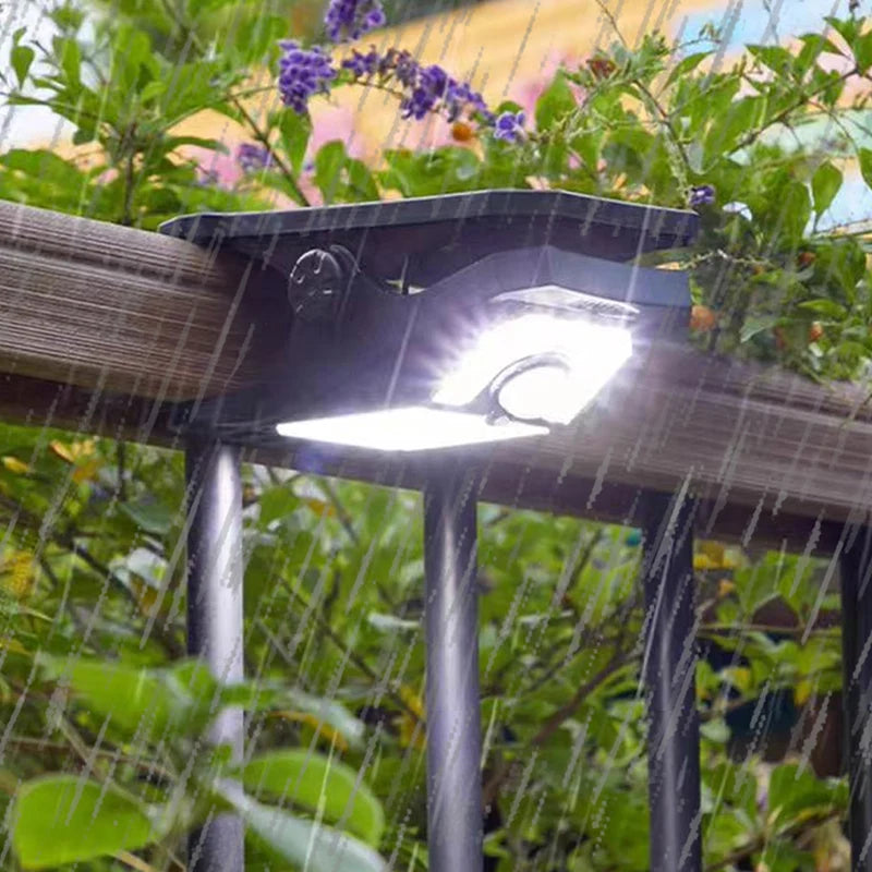 Aurinkolamppu puristimella ja anturilla – puutarhaan ja retkeilyyn