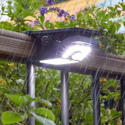 Aurinkolamppu puristimella ja anturilla – puutarhaan ja retkeilyyn