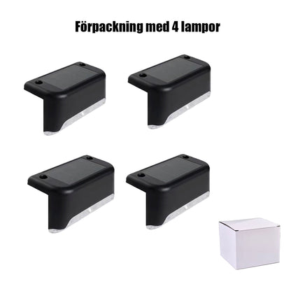 Aurinkokäyttöinen LED-lamppu parvekkeelle ja portaisiin