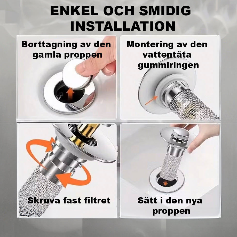 Rostfri Universalsil för Avlopp