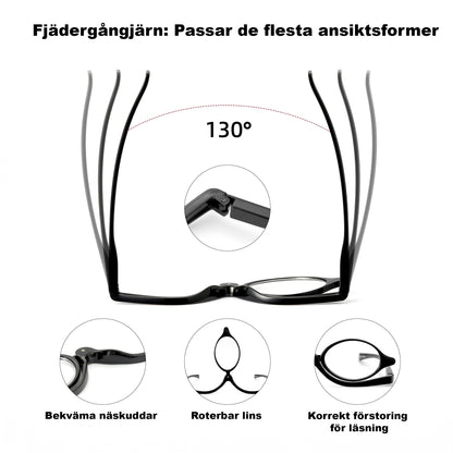Sminkglasögon med Förstoring – Roterande Lins för Perfekt Makeup